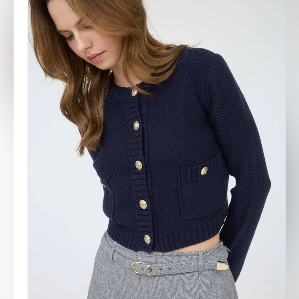 The Workshop Studio Cardigan — Navy — Sizes s M & L